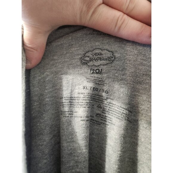 The Simpsons Short Sleeves T-Shirt Grey Size XL - Picture 2 of 7